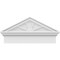 Ekena Millwork Peaked Cap 4 Spoke Architectural PVC Combination Pediment, 26"W x 13-3/8"H x 2-3/4"P (Pitch 6/12) PEDPC026X135PKC04 - alternate 6